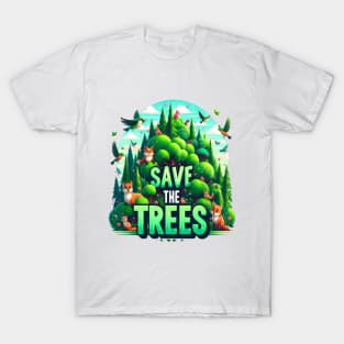 Guardians of the Forest save the trees T-Shirt